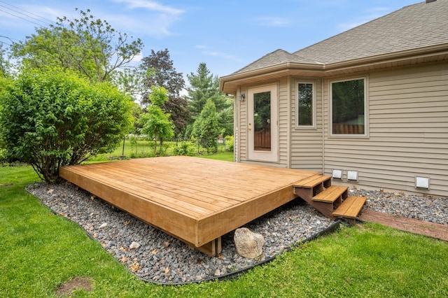 11228 River Rd, Champlin, MN 55316 - wooden terrace featuring a lawn