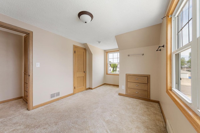 215 Plainview St, Owatonna, MN 55060 - unfurnished bedroom featuring light carpet and a textured ceiling