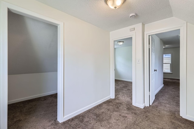 1826 Case Ave E, Saint Paul, MN 55119 - hall featuring carpet flooring, a textured ceiling, and lofted ceiling