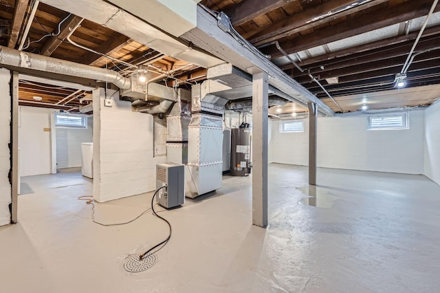 1826 Case Ave E, Saint Paul, MN 55119 - basement with gas water heater and heating unit