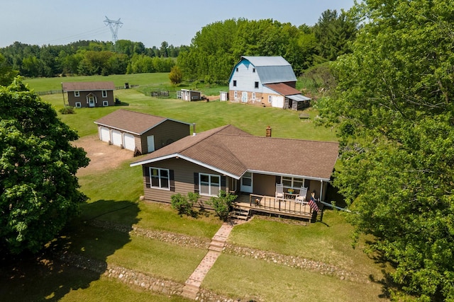 18400 Lundgren Dr, Pine Lake Twp, MN 55735 - view from above of property
