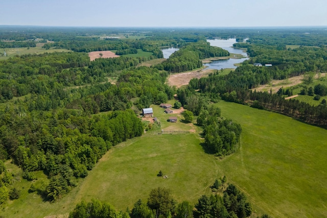 18400 Lundgren Dr, Pine Lake Twp, MN 55735 - drone / aerial view of a large body of water and a heavily wooded area