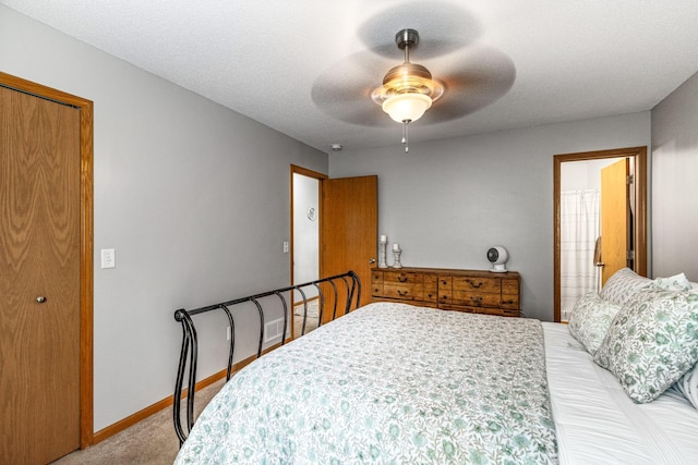 5830 Forest Boulevard Trl, Wyoming, MN 55092 - bedroom featuring light carpet and a ceiling fan