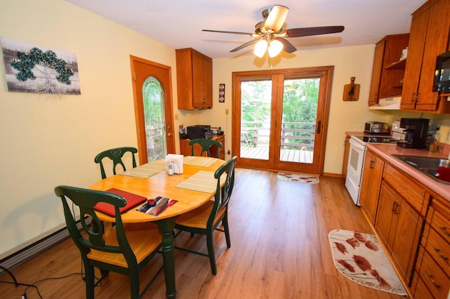 31879 US-71, Park Rapids, MN 56470 - dining space with ceiling fan and light wood finished floors