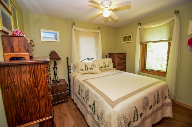 31879 US-71, Park Rapids, MN 56470 - bedroom featuring wood finished floors and ceiling fan