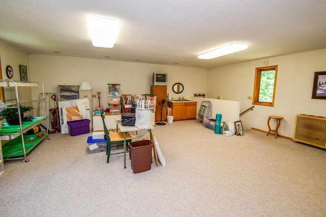 31879 US-71, Park Rapids, MN 56470 - basement with carpet and radiator heating unit