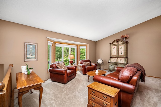 2520 Florida Ave N, Golden Valley, MN 55427 - living room with light carpet and vaulted ceiling