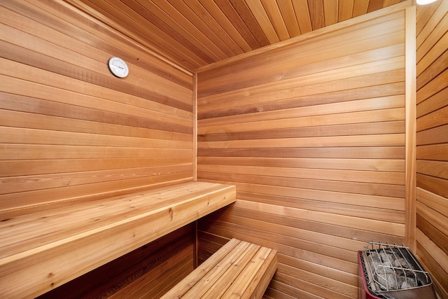 2520 Florida Ave N, Golden Valley, MN 55427 - relaxing sauna / steam room featuring wood walls