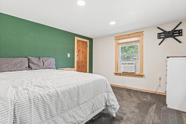1273 County Rd N, Kinnickinnic Twp, WI 54023 - carpeted bedroom with recessed lighting and cooling unit