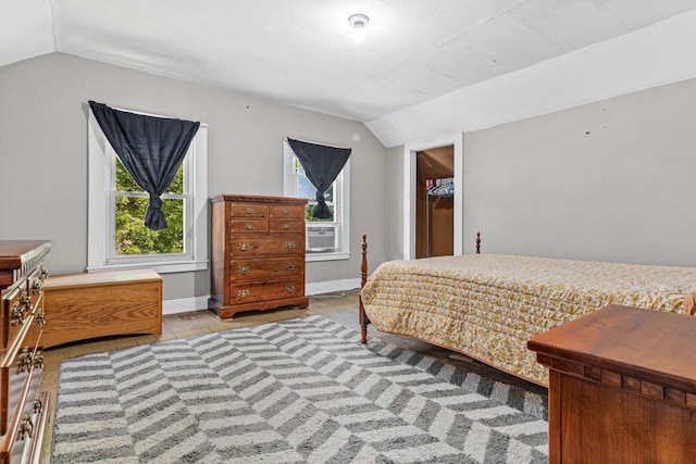 1273 County Rd N, Kinnickinnic Twp, WI 54023 - bedroom with vaulted ceiling and baseboards