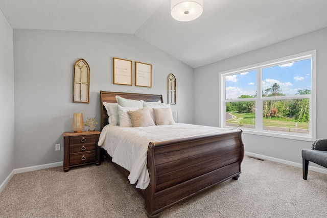 2452 Greenbriar Ln, Buffalo, MN 55313 - bedroom featuring vaulted ceiling and light colored carpet