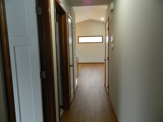 2109 6th Ave NE, Kasson, MN 55944 - hall featuring light wood-style floors and vaulted ceiling