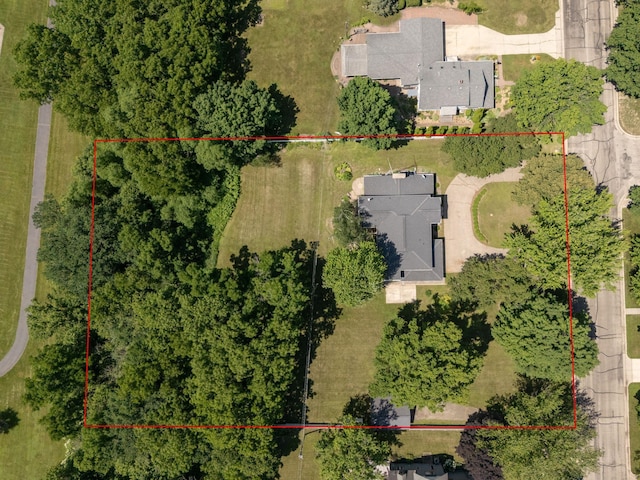 405 River St SW, Chatfield, MN 55923 - aerial view of property and surrounding area with property parcel outlined