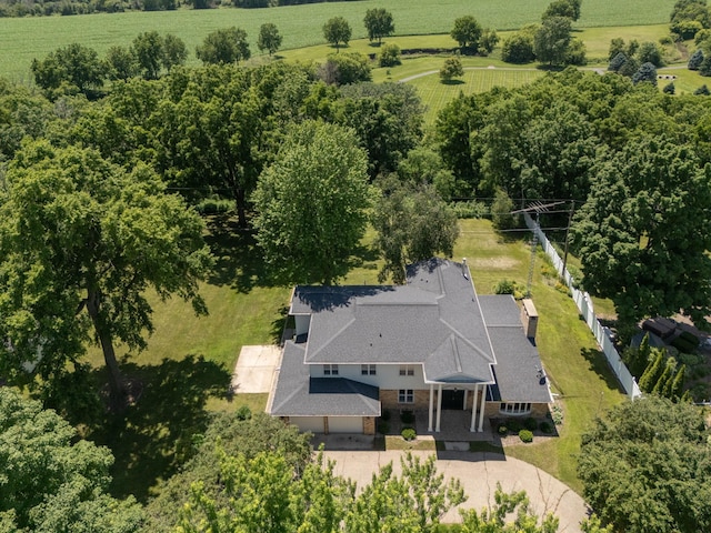405 River St SW, Chatfield, MN 55923 - aerial view of sparsely populated area featuring rows of crops