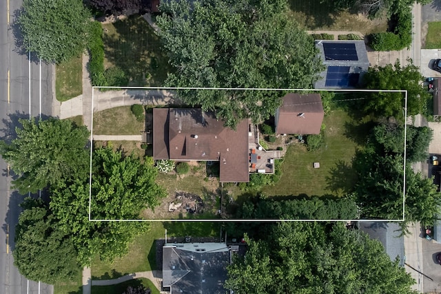 3979 Reservoir Blvd, Columbia Heights, MN 55421 - aerial view of property's location with property parcel outlined