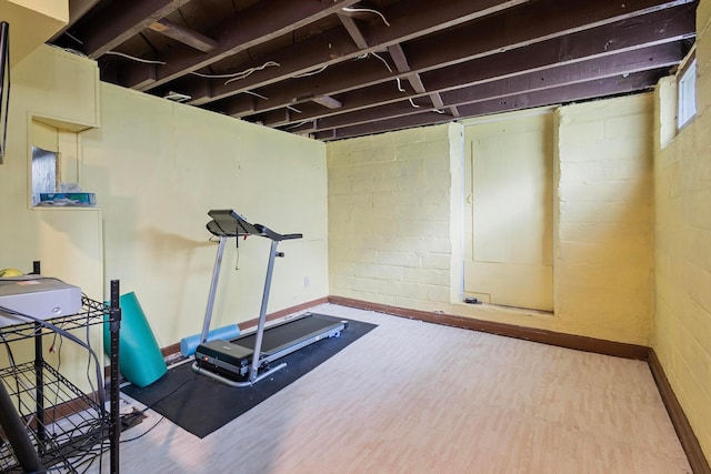 3979 Reservoir Blvd, Columbia Heights, MN 55421 - workout area featuring wood finished floors