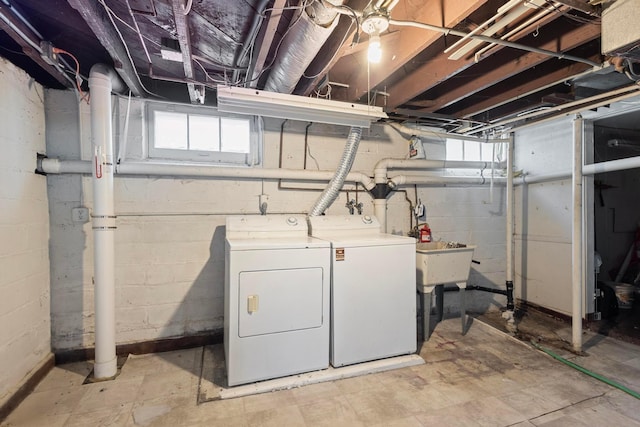 3979 Reservoir Blvd, Columbia Heights, MN 55421 - washroom with washing machine and clothes dryer