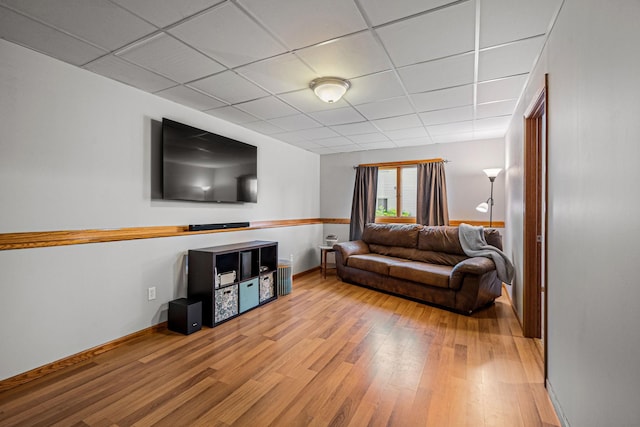 133 Uriah Ct, Mankato, MN 56001 - living area with wood finished floors and a paneled ceiling