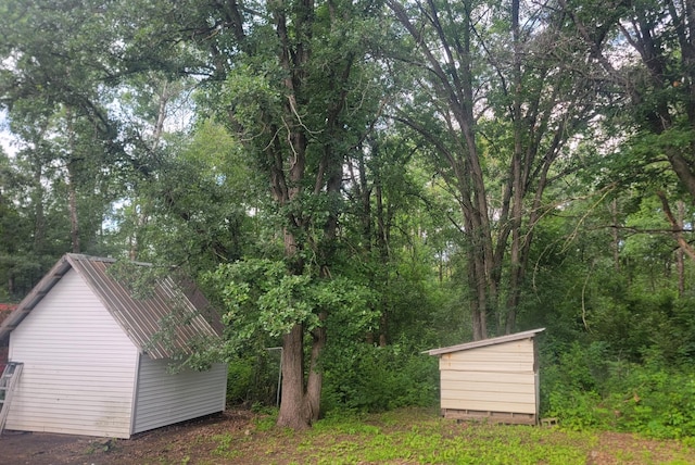 4247 Crow Wing Cir SW, Sylvan Twp, MN 56473 - view of yard with a storage shed