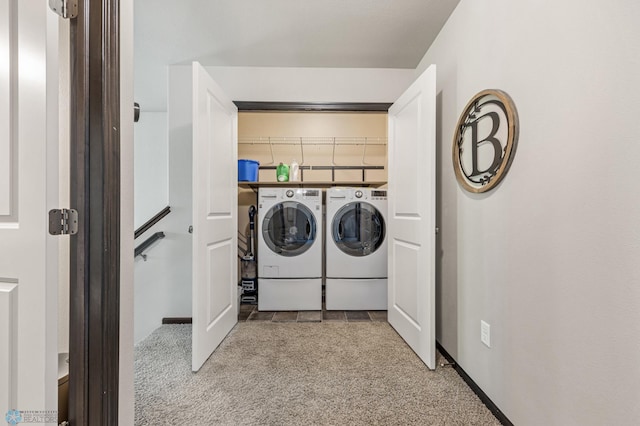5543 Tuscan Ct S, Fargo, ND 58104 - washroom with washer and clothes dryer and carpet flooring