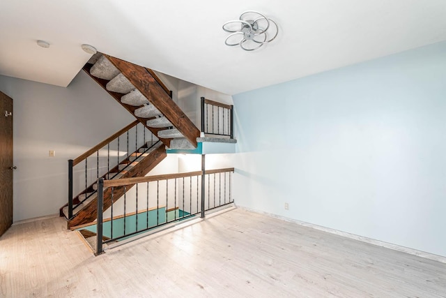 1607 Pleasant View Dr, North Mankato, MN 56003 - stairway with wood finished floors