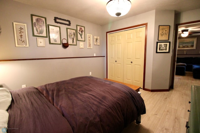 1307 Libra Ln, Fargo, ND 58104 - bedroom with light wood-style floors and a closet