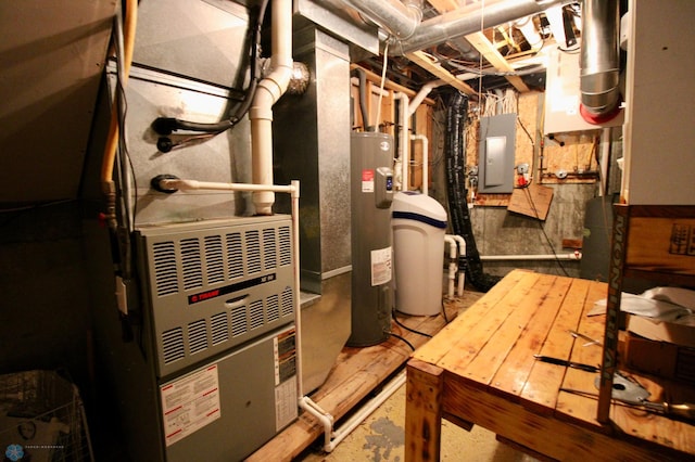 1307 Libra Ln, Fargo, ND 58104 - utilities featuring electric panel, electric water heater, and heating unit
