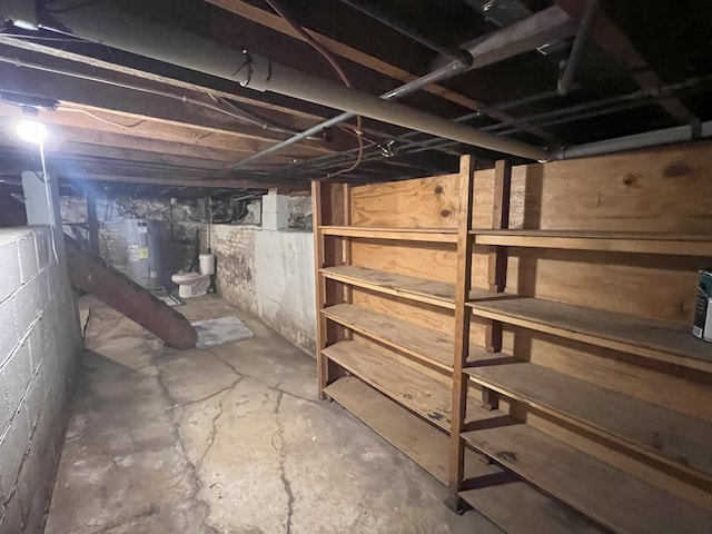 208 Benton St W, Cologne, MN 55322 - unfinished below grade area with water heater