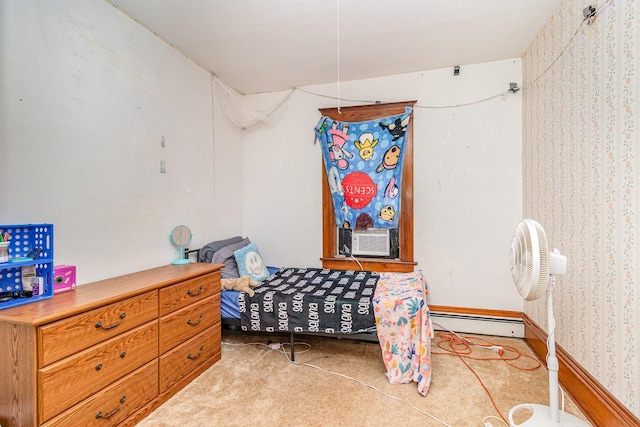 41793 Kilkenny Rd, Kilkenny, MN 56052 - bedroom featuring a baseboard radiator and cooling unit