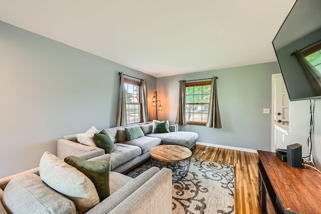 457 108th Ln NW, Coon Rapids, MN 55448 - living room with wood finished floors and baseboards