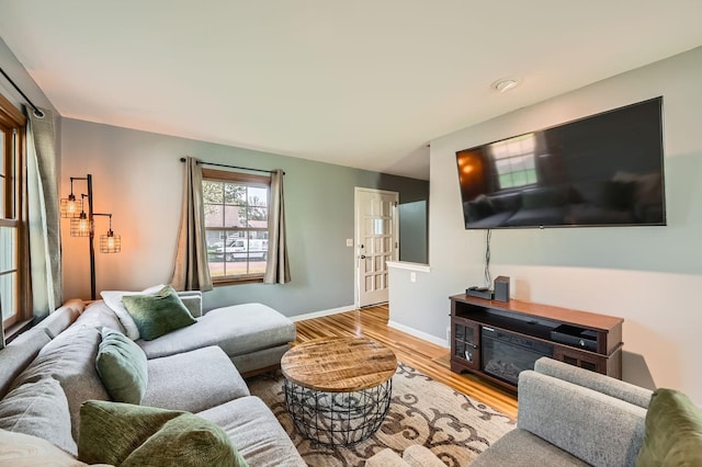 457 108th Ln NW, Coon Rapids, MN 55448 - living area with wood finished floors and baseboards
