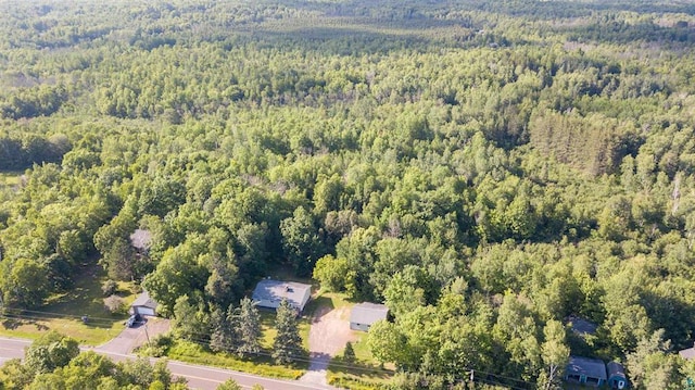 4043 Rehbein Rd, Duluth, MN 55803 - aerial view of property and surrounding area with a heavily wooded area