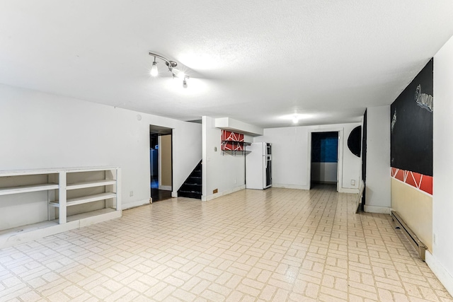 453 Van Dyke St, Saint Paul, MN 55119 - empty room with brick patterned floors and stairs