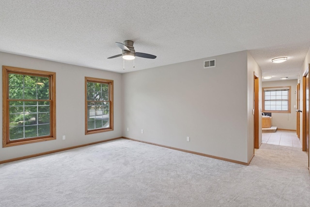 4116 River Run, Savage, MN 55378 - unfurnished room featuring light carpet, ceiling fan, and a textured ceiling