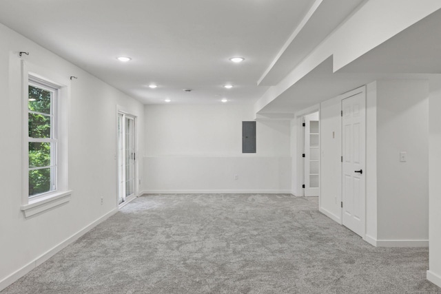 4116 River Run, Savage, MN 55378 - unfurnished room featuring electric panel, carpet, and recessed lighting