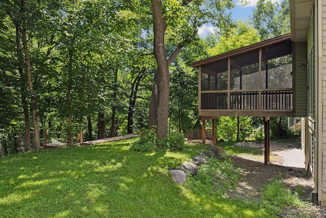 4116 River Run, Savage, MN 55378 - view of grassy yard featuring a sunroom