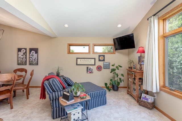 2045 Roberta Dr, North Mankato, MN 56003 - living area featuring baseboards and recessed lighting