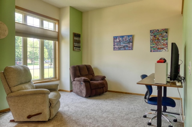 20730 Glenbrook Ave N, Forest Lake, MN 55025 - carpeted home office featuring baseboards