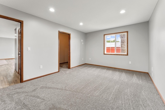 55170 Forest Blvd, Rush City, MN 55069 - carpeted empty room with baseboards and recessed lighting