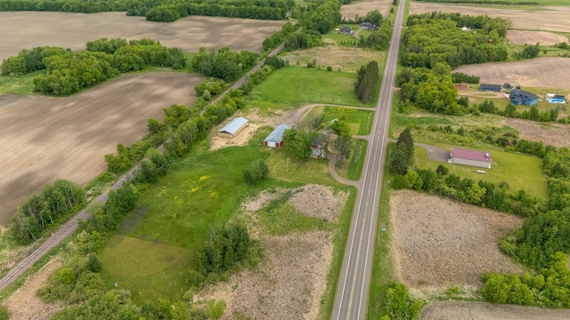 55170 Forest Blvd, Rush City, MN 55069 - aerial view of property and surrounding area featuring rural landscape and a tree filled landscape