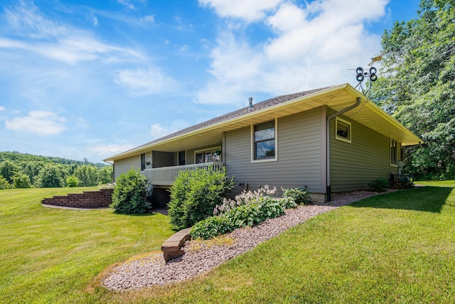 W5136 Hale Ct, Farmington Twp, WI 54636 - view of home's exterior featuring a yard