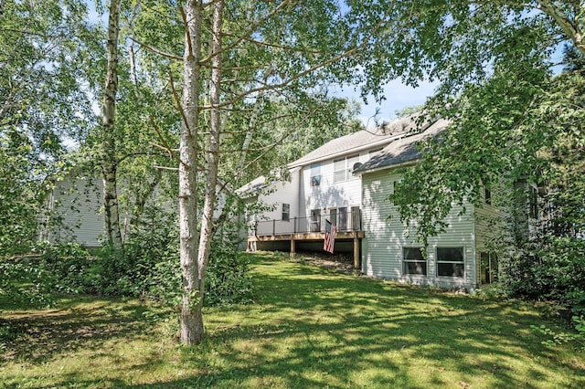 11691 115th St N, Grant, MN 55082 - view of green lawn featuring a deck