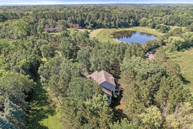 11691 115th St N, Grant, MN 55082 - aerial overview of property's location with a heavily wooded area and a nearby body of water