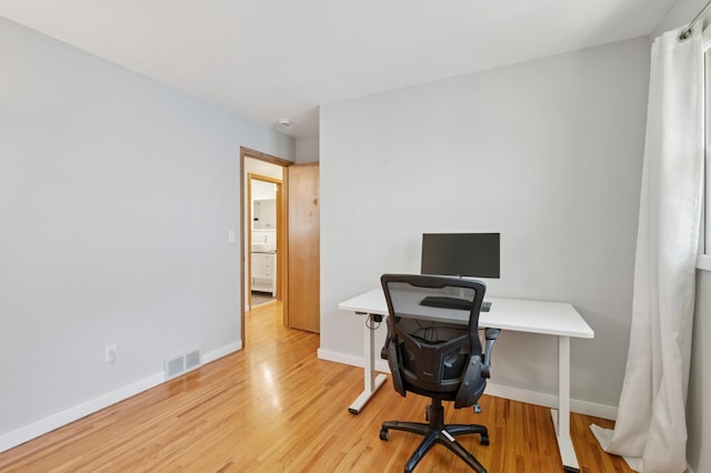 5737 20th Ave S, Minneapolis, MN 55417 - office area with baseboards and wood finished floors