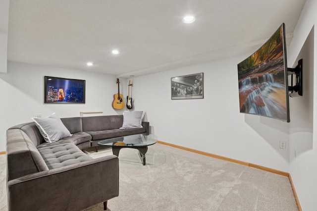 5737 20th Ave S, Minneapolis, MN 55417 - living area with carpet flooring and recessed lighting
