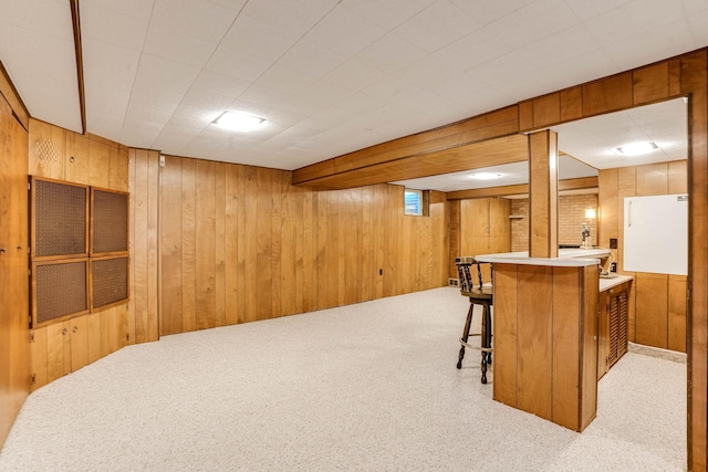 3330 Belden Dr NE, Saint Anthony, MN 55418 - indoor dry bar featuring carpet and wooden walls