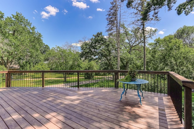 789 Viking Dr E, Little Canada, MN 55117 - view of wooden deck