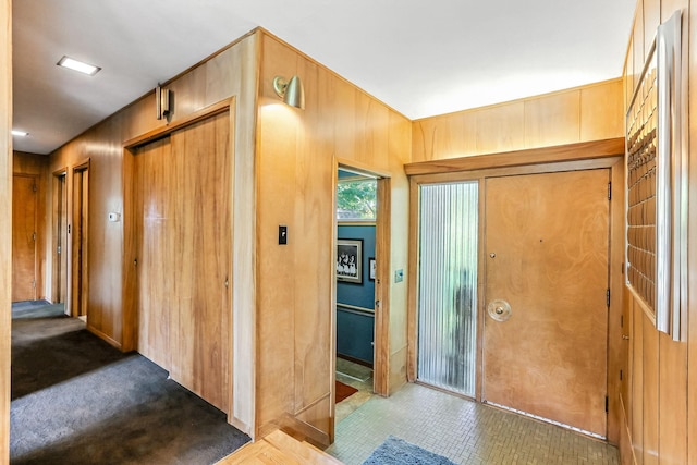 789 Viking Dr E, Little Canada, MN 55117 - entryway featuring wooden walls
