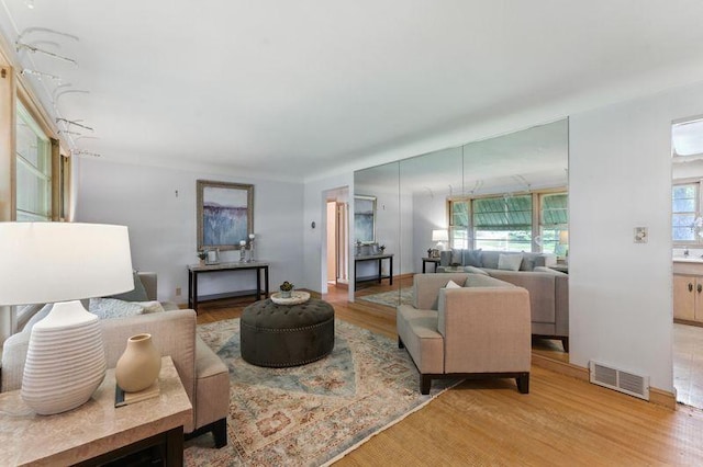 7501 Elliot Ave S, Richfield, MN 55423 - living room featuring wood finished floors