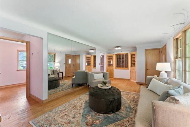 7501 Elliot Ave S, Richfield, MN 55423 - living area with light wood finished floors and baseboards